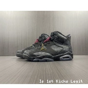 (W) Jordan Black Retro Triple 6 SD DB9818-001 0603